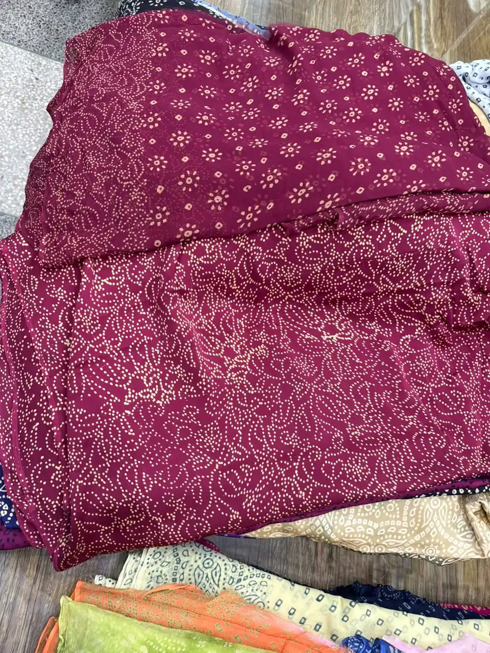 Korean Shamoz With Chundri Print Shirt & Dupatta (14) Korean Shamoz With Chundri Print Shirt & Dupatta 14 - Image 1