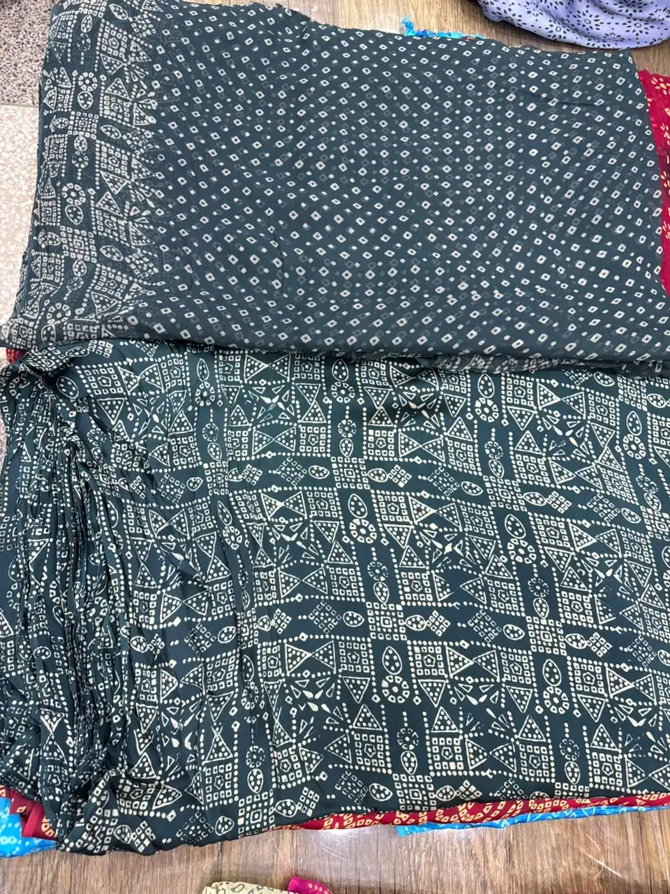 Korean Shamoz With Chundri Print Shirt & Dupatta (23) Korean Shamoz With Chundri Print Shirt & Dupatta 23 - Image 1