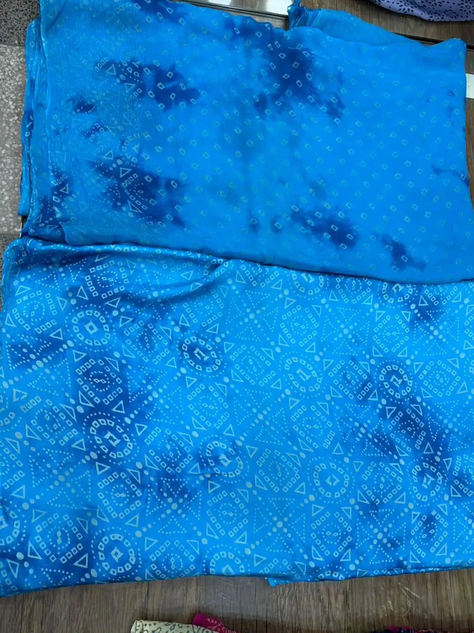 Korean Shamoz With Chundri Print Shirt & Dupatta (28) Korean Shamoz With Chundri Print Shirt & Dupatta 28 - Image 1