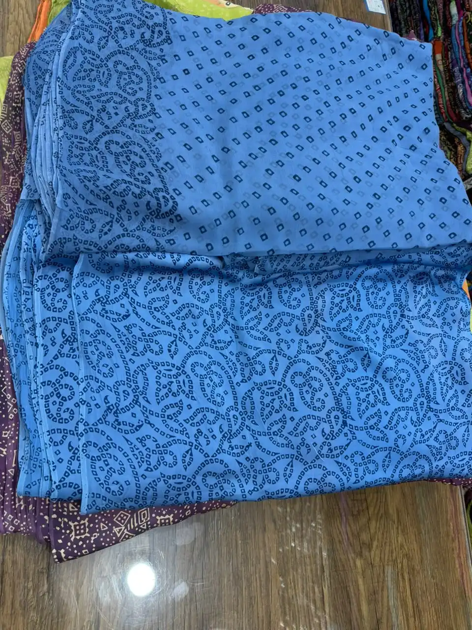 Korean Shamoz With Chundri Print Shirt & Dupatta (32) Korean Shamoz With Chundri Print Shirt & Dupatta 32 - Image 1