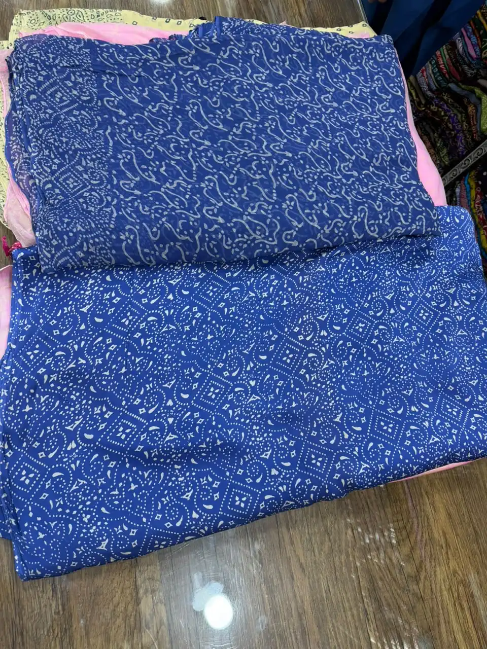 Korean Shamoz With Chundri Print Shirt & Dupatta (33) Korean Shamoz With Chundri Print Shirt & Dupatta 33 - Image 1